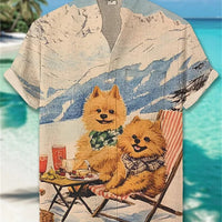 Kavari Royale Stand Collar Linen Shirt – Men’s Short Sleeve Summer Wear