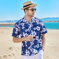 Kavari Royale Men’s Hawaiian Shirt – Casual Colorful Printed Beach Aloha Short Sleeve Plus Size (Up to 5XL)