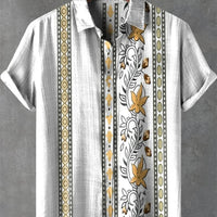 Kavari Royale Linen Striped Shirt – Short Sleeve Summer Essential