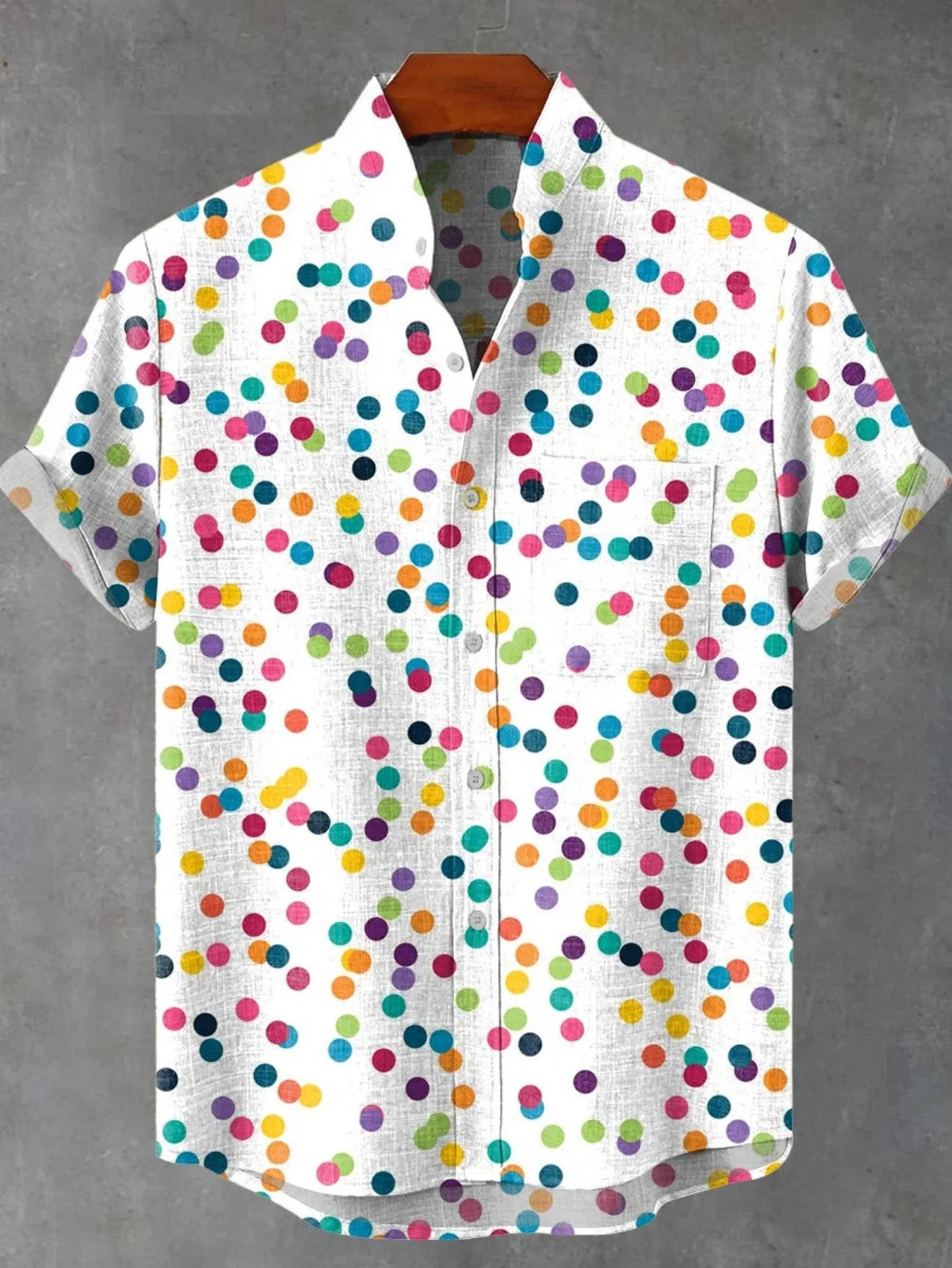 Kavari Royale Men’s Artistic Print Linen Shirt – Casual Short Sleeve Minimal Pattern Top | Fast Delivery