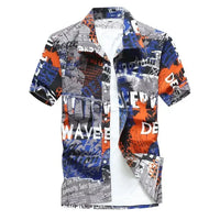 Kavari Royale Men’s Hawaiian Shirt – Casual Colorful Printed Beach Aloha Short Sleeve Plus Size (Up to 5XL)