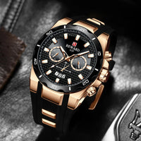 Kavari Royale REWARD Chronograph Watch – Men’s Sport Luxury Silicone Strap