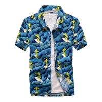 Kavari Royale Men’s Hawaiian Shirt – Casual Colorful Printed Beach Aloha Short Sleeve Plus Size (Up to 5XL)