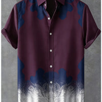 Kavari Royale Men’s Tiger & Phoenix 3D Printed Linen Shirt – Hawaiian Casual Short Sleeve Outdoor Wear 2026