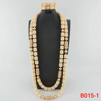 Kavari Royale African Beads Jewelry Set – Women’s Crystal Necklace & Earrings Bridal Wedding Jewelry (Nigerian & Indian Style)