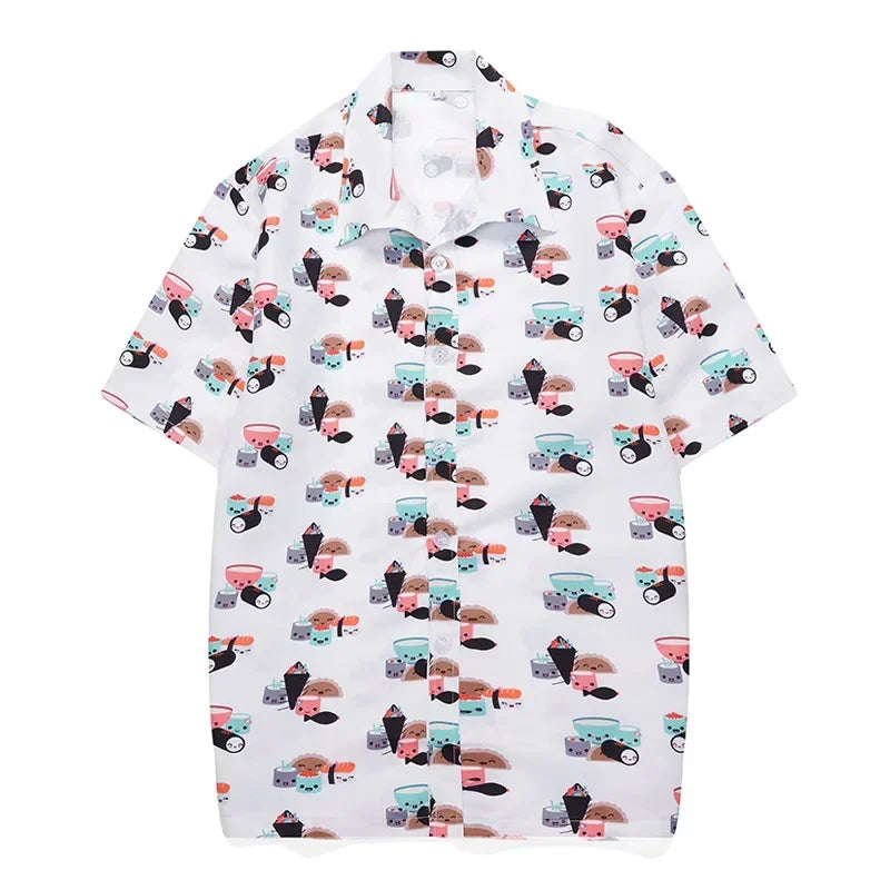 Kavari Royale Men’s Hawaiian Shirt – Casual Colorful Printed Beach Aloha Short Sleeve Plus Size (Up to 5XL)