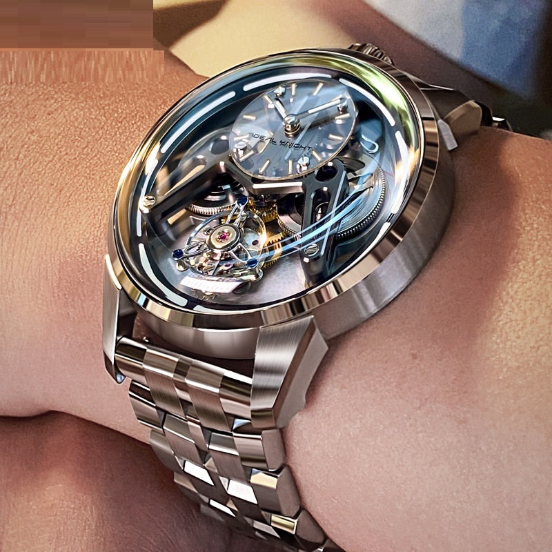 Men’s Luxury Tourbillon Watch | Armor Design Automatic Skeleton Mechanical Watch