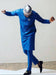 Kavari Royale Blue Sika Dashiki Senator Kaftan Suit – Elegant African Men's Two-Piece Set