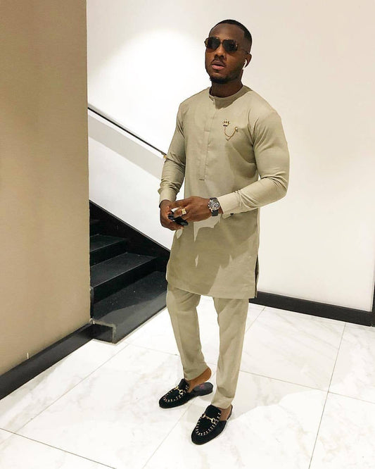 Kavari Royale Senator Suit – Men’s African Traditional Wear & Kaftan Style Outfit