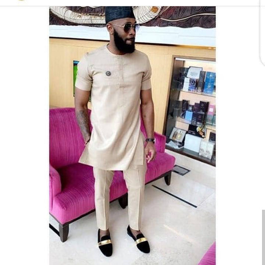 Kavari Royale Atelier Men’s Kaftan & Senator Wear – African Traditional Suit, Agbada Styles & Groomsmen Outfit