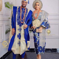 Kavari Royale Handmade Couples Set | African Matching Shirt & Pant Outfit