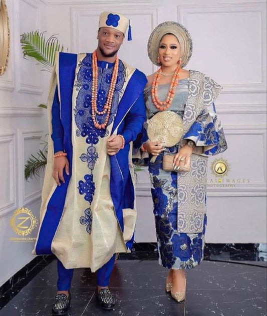 Kavari Royale Handmade Couples Set | African Matching Shirt & Pant Outfit