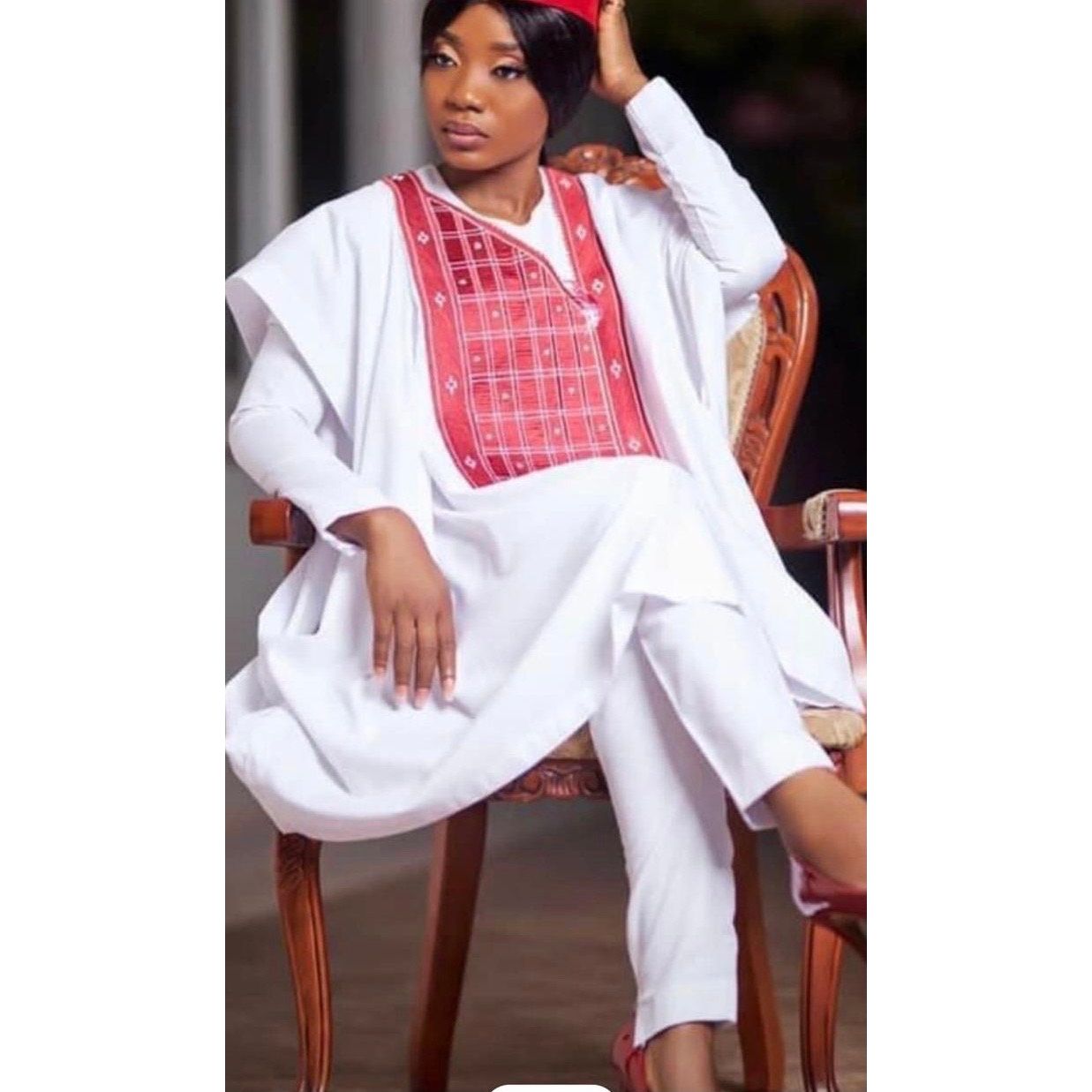 Kavari Royale Women’s Agbada Set | 3-Piece African Wedding Outfit