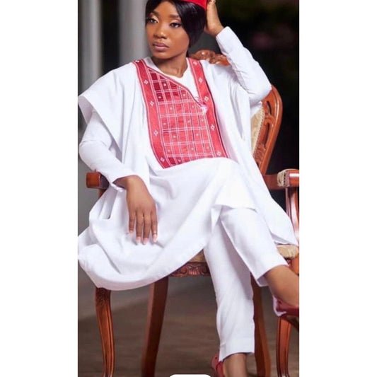 Kavari Royale Women’s Agbada Set | 3-Piece African Wedding Outfit