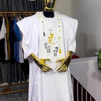 Kavari Royale White Agbada 3-Piece Set – Embroidered Wedding Suit