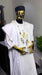 Kavari Royale White Agbada 3-Piece Set – Embroidered Wedding Suit