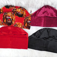 Kavari Royale Velvet Fila Cap for Men – Nigerian Yoruba Igbo Edo Traditional Hat (Black, Red & Maroon) Party Wear