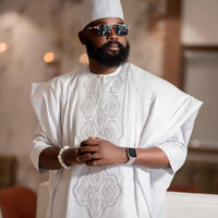Kavari Royale Agbada Set – Men’s African 2-Piece Dashiki Outfit