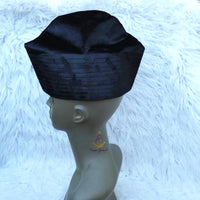 Kavari Royale Velvet Fila Cap for Men – Nigerian Yoruba Igbo Edo Traditional Hat (Black, Red & Maroon) Party Wear