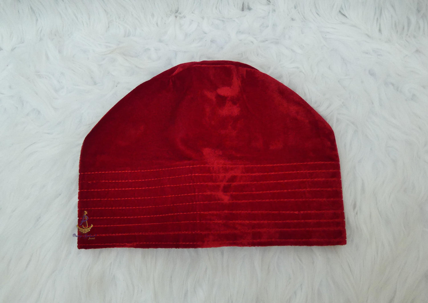 Kavari Royale Velvet Fila Cap for Men – Nigerian Yoruba Igbo Edo Traditional Hat (Black, Red & Maroon) Party Wear