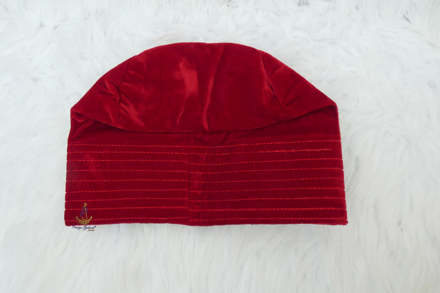 Kavari Royale Velvet Fila Cap for Men – Nigerian Yoruba Igbo Edo Traditional Hat (Black, Red & Maroon) Party Wear