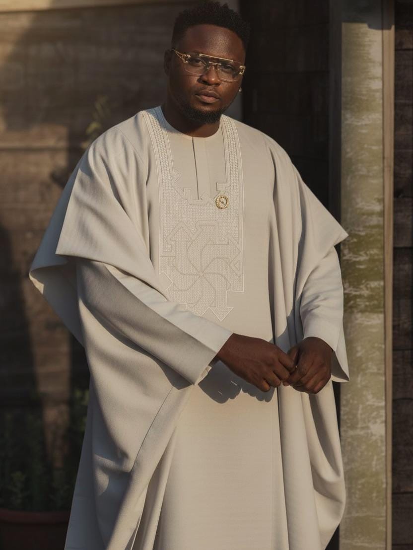 Kavari Royale Complete Agbada Set – Nigerian Men’s Traditional Wedding Attire