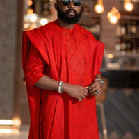 Kavari Royale Agbada Set – Men’s African 2-Piece Dashiki Outfit