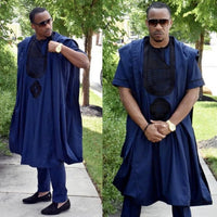 Kavari Royale Agbada Set – Traditional African Men’s Wedding Wear