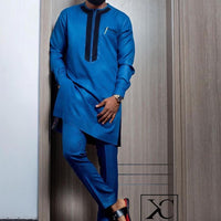 Kavari Royale Handcrafted Men’s Agbada Kaftan – African Senator Suit & Groomsmen Wedding Attire