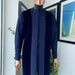 Kavari Royale Navy Blue Senator Suit – Elegant 3-Piece African Wear