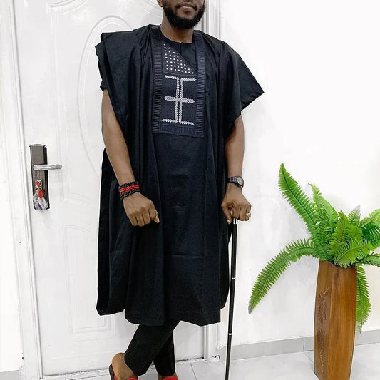 Kavari Royale Black Senator Suit – Tailored African Men’s Wear