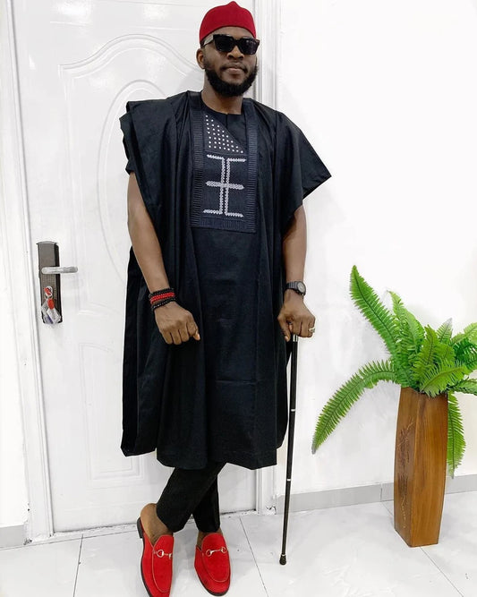 Kavari Royale Black Senator Suit – Tailored African Men’s Wear