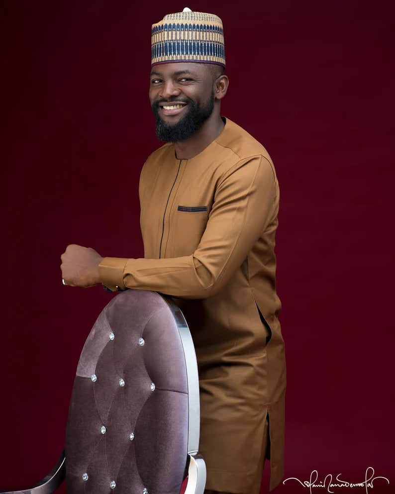 Kavari Royale Brown Senator Suit – Tailored African Men’s Wear
