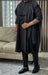 Kavari Royale Black Agbada 3-Piece Set – Handmade African Groom Wear