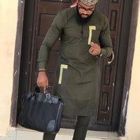 Kavari Royale Atelier Tailored African Men’s Suit – Kaftan, Dashiki & Senator Wear Traditional Outfit