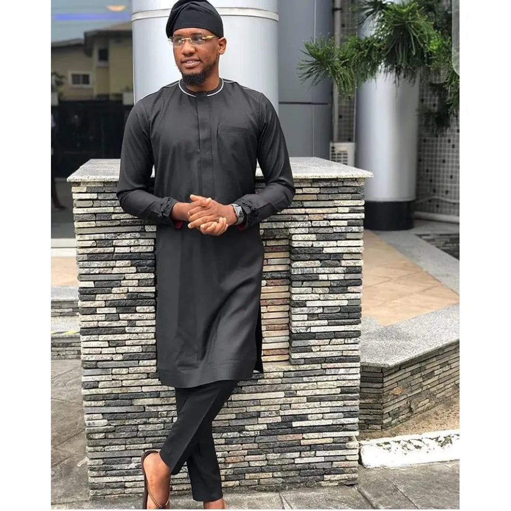 Kavari Royale Atelier Brown Suit | African Men’s Dashiki & Kaftan Outfit
