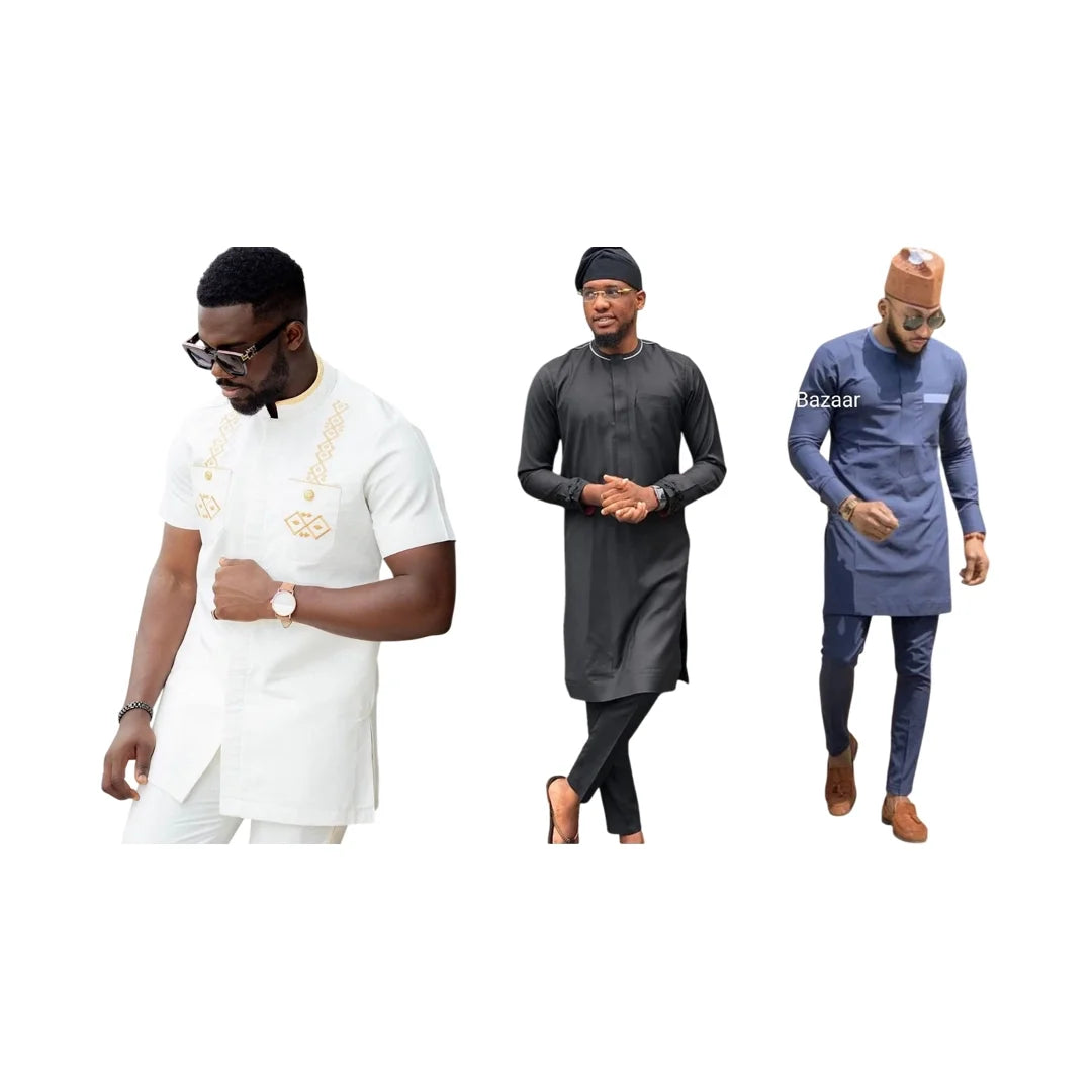 Kavari Royale Ultimate Senator & Dashiki Suit Bundle – Brown Senator + Dashiki Set