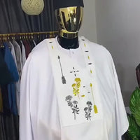 Kavari Royale White Agbada 3-Piece Set – Embroidered Wedding Suit