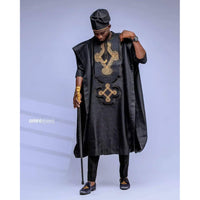 Kavari Royale Atelier Agbada Set | Handmade 3-Piece Groom Wedding Suit